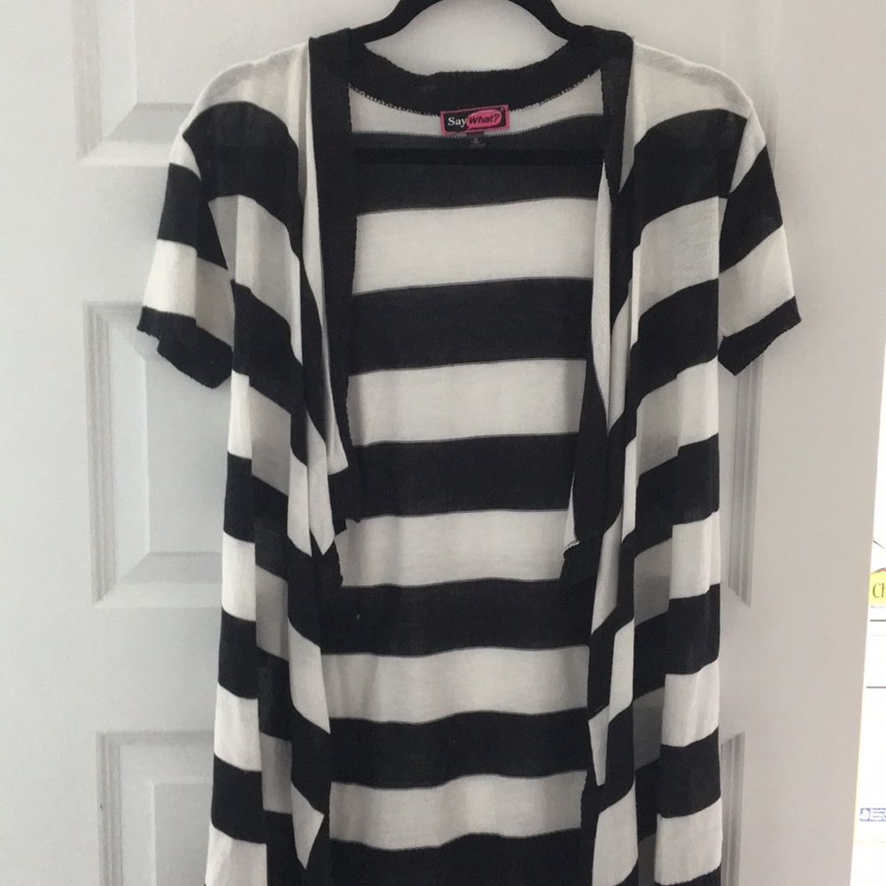 Striped Flowy Cardigan